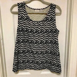 Chicos black and white top Size 3